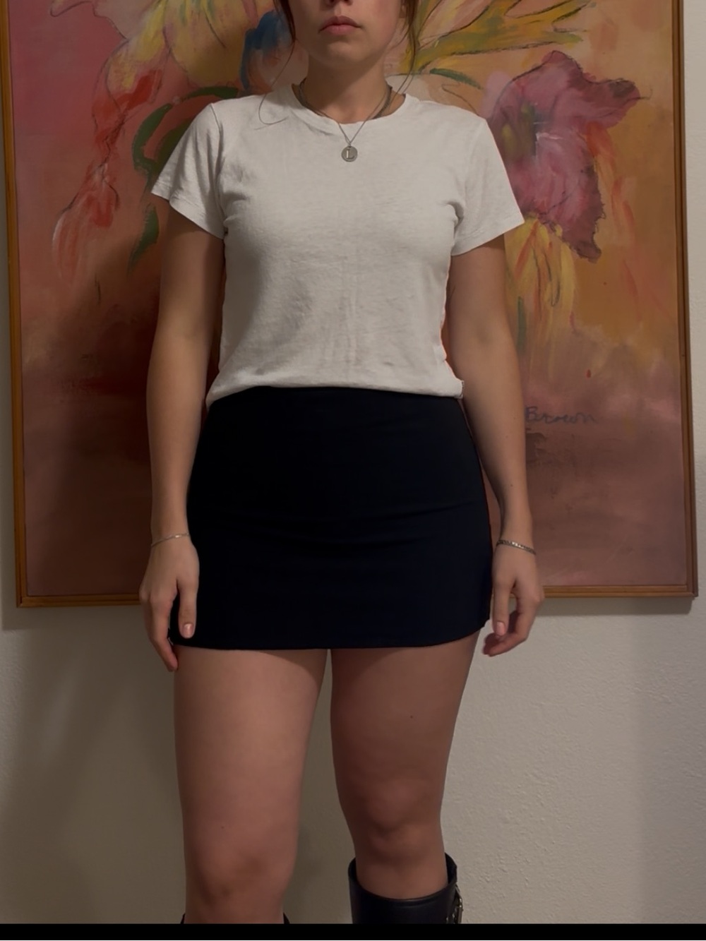 Princess Polly Black linen Mini Skirt - Sleek Stretch Fit